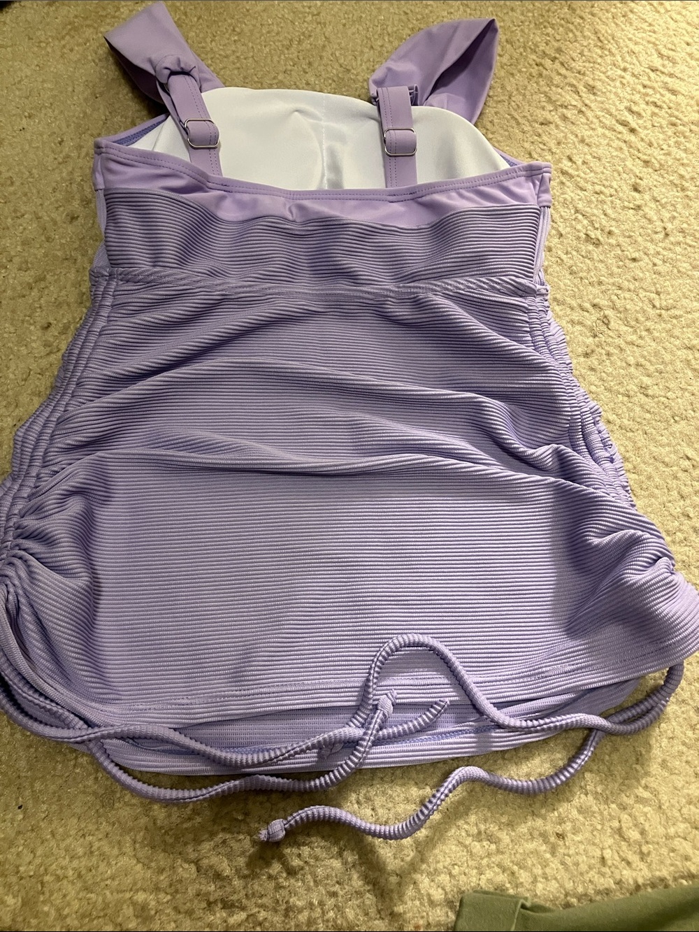 Lilac Ruched Tankini - Picture 5 of 7